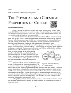 The Physical and Chemical Properties of Cheese