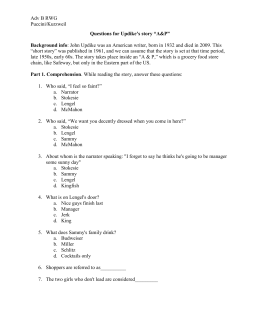 A&p john updike essay