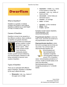 Dwarfism - WCUGradAdaptedPE