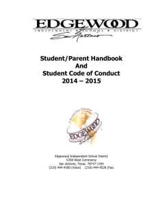 Student/Parent Handbook - Edgewood Independent School District