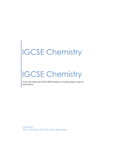 The Ultimate IGCSE Guide to Chemistry by