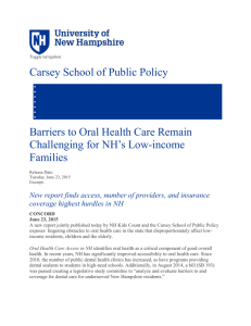 New report finds access, number of providers, and insurance