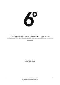 CDR & EDR File Format Specification Document
