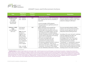 UDAAP Cases and Enforcement Actions 2013-06-20