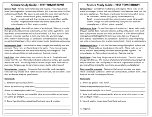 Science Study Guide – TEST TOMORROW!