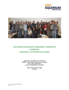 southern cassowary husbandry workshop summary: overview