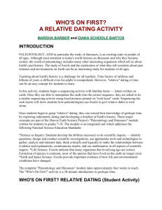 Who`s on First: A Relative Dating Activity