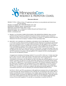 Progress Report 2 - Minnesota Corn Growers Association