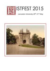 HISTFEST 2012 - Lancaster University