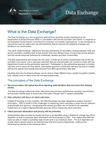 What is the Data Exchange? - Department of Social Services