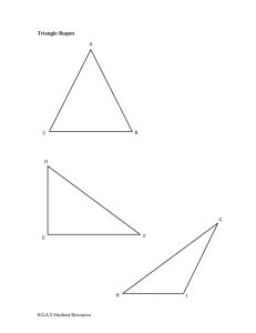 8.G.A.5 Angles and Triangles Student Resource