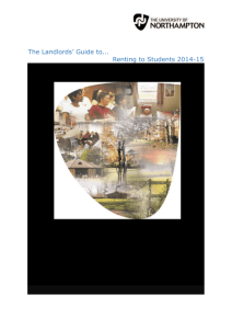 Landlords guide 2014-15 - The University of Northampton