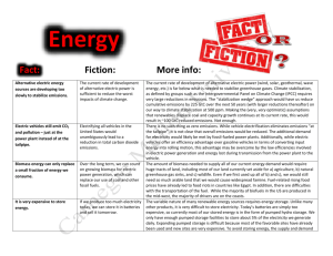 Fact vs. Fiction - Center for Climate and Energy Decision Making