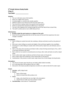 5 th Grade Science Study Guide Chap. 8 Test Date