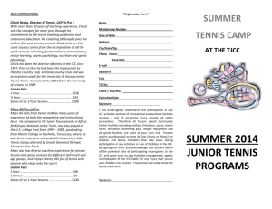 summer tennis camp