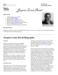 Jacques Louis David Biography