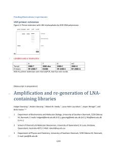 Amplification and re-generation of LNA