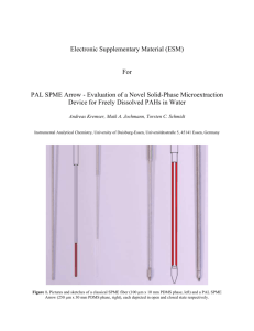Electronic Supplementary Material (ESM) For PAL SPME Arrow