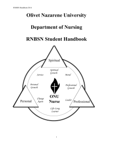 Nursing - Benner Library - Olivet Nazarene University