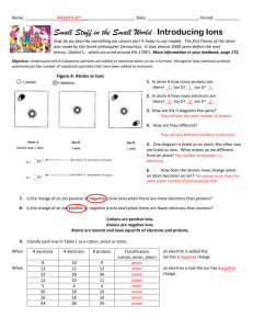 Introducing Ions - ANSWER KEY - Liberty Union High School District