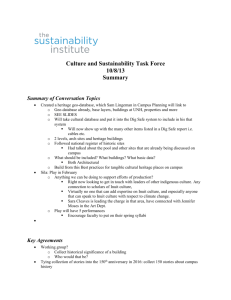 October Minutes - Sustainability Institute