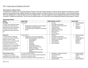 PGY 2 Yearly Goals and Objectives 2012