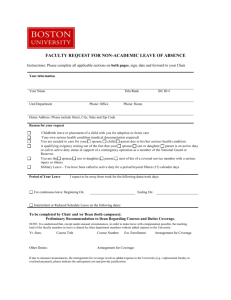 Non-Academic Leave of Absence Form (DOC)