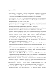 Supplemental data 1. Zhao P, deBrito P, Ozdemirli M, et al. Solid