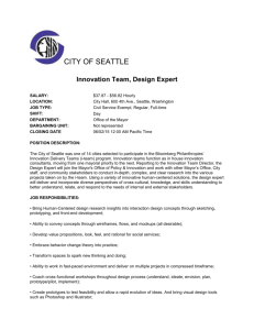 Innovation Team Design Expert Full Job Description