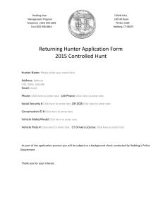 Returning Hunter Registration Form – 2015