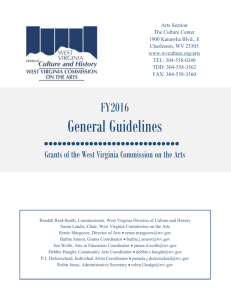 General Guidelines - West Virginia Division of Culture and History