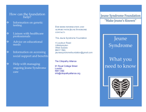 HERE - Jeune Syndrome Foundation