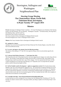 Steering Group Minutes - 19th August 2014