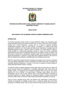 THE UNITED REPUBLIC OF TANZANIA PRIME MINISTER`S