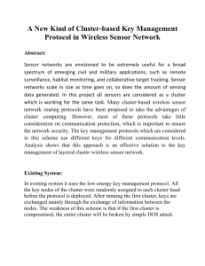 A New Kind of Cluster-based Key Management Protocol in Wireless
