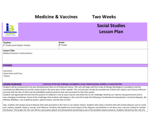 8th Social Studies Medicine and Vaccines