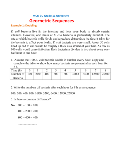MCR 3U Geometric Sequence