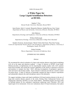 A White Paper for Large Liquid Scintillation Detectors at DUSEL