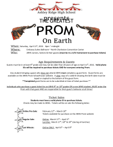 Prom Information Handout