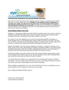 Promoting the Importance of an Annual Diabetic Eye Exam More