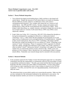 Past Theory-Methods Comprehensive Exam Questions February 2013
