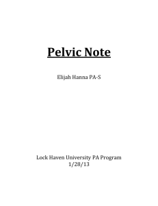 Pelvic Note - Lock Haven University