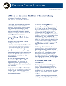Of Money and Economics: The Effects of Quantitative