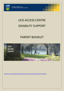 UCD Parent Booklet - University College Dublin