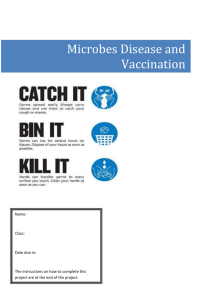 Microbes Disease and Vaccination