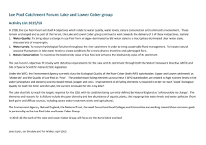 Loe Pool Catchment Forum: Lake and Lower Cober group Activity List
