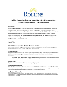 Alternative Proposal Form - R-Net
