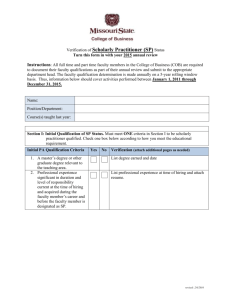 Scholarly Practitioner (SP) Form