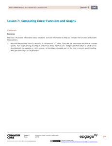 Lesson 7: Comparing Linear Functions and Graphs
