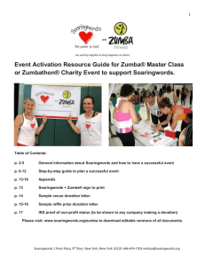 Soaringwords + Zumba Event Planning Guide